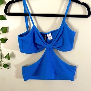 Blue,medium,crop top